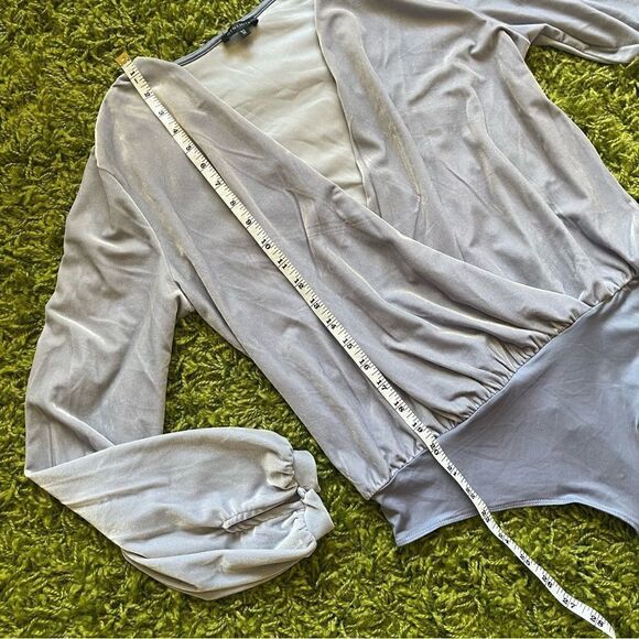 NWOT DYNAMITE BODYSUIT VELOUR LILAC - Picture 15 of 15